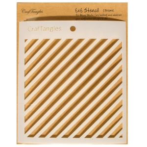 Stripes - CrafTangles 6"x6" Stencil