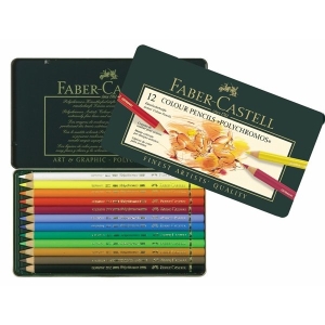 Faber Castell Polychromous Color Pencils - Set of 12