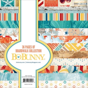 Bo Bunny paper pad - Boardwalk (6by6 inch) - 36 sheets