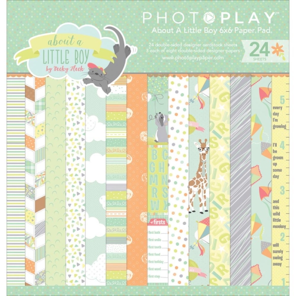 Photo Play paper pad - About a Little Boy (6by6 inch)