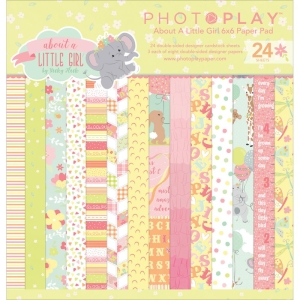 Photo Play paper pad - About a Little Girl (6by6 inch)