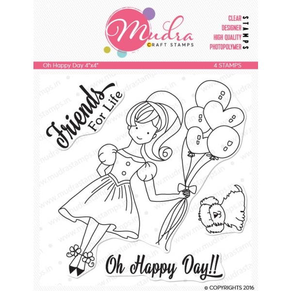 Mudra Craft Stamps - Oh Happy Day