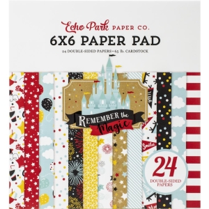 Echo Park Double-Sided Paper Pad 6"X6" 24/Pkg - Remember the Magic