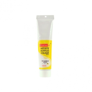 Camel Artist Acrylic Colour 120ml Tube - Cadmium Lemon