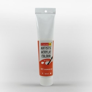 Camel Artist Acrylic Colour 120ml Tube - Cadmium Red