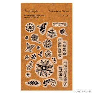 CrafTangles Photopolymer Stamps - Beautiful Bloom Elements