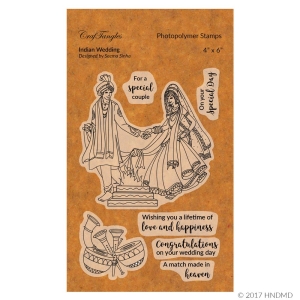 CrafTangles Photopolymer Stamps - Indian Wedding