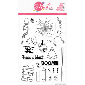 Mudra Craft Stamps - Crazy Crackers