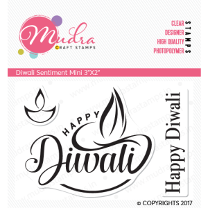 Mudra Craft Stamps - Diwali Mini Sentiment