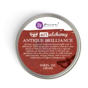 Prima Art Alchemy Antique Brilliance Wax .68 Fluid Ounce - Fire Ruby (By Finnabair)