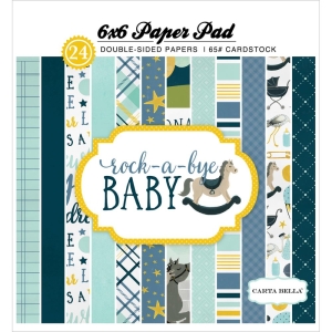 Carta Bella paper pad - Rock a Bye Baby - Boy (6by6 inch)