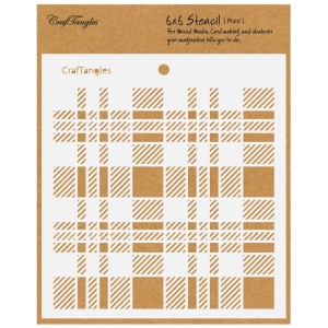 CrafTangles 6"x6" Stencil - Plaid