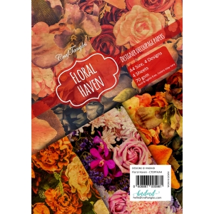 CrafTangles Decoupage Paper Pack - Floral Haven (A4) - 4 sheets