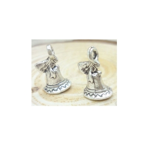 Christmas Bells metal charms - pack of 10