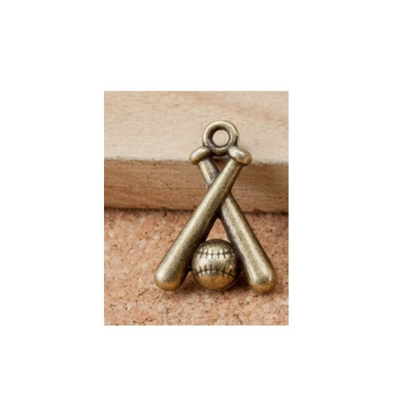 Baseball Metal Charms (Set of 5 pcs)