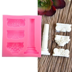 Vintage Pillars Silicone Clay Mould