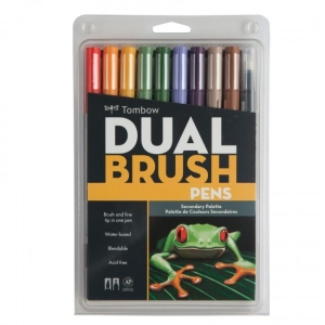 Tombow dual brush pen (Set of 10) - Secondary