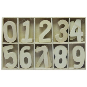 Wooden Numbers (Large) 60PCWAZW