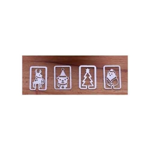 Metal Bookmarks - Christmas Elements (4 ps)