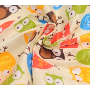 Printed Fabric - Owls (Large size)