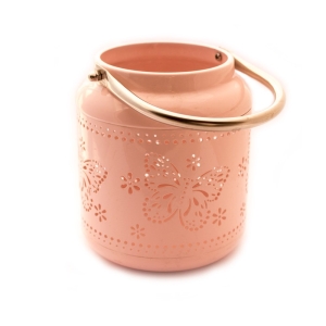 Metal Jars - Floral (Baby Pink)