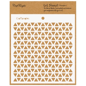 CrafTangles 6"x6" Stencil - Triangles