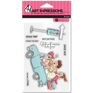 Art Impressions Clear Stamps - Road Trip