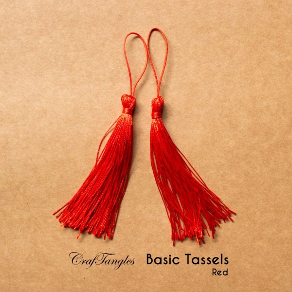 Basic Tassels - Red (Pack of 5)