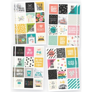 Simple Stories Planner Essentials Stickers - Carpe Diem Insta Quote (96 Stickers)