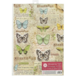 Stamperia Rice Paper A4 - Butterfly