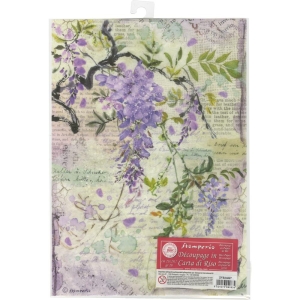 Stamperia Rice Paper A4 - Wisteria