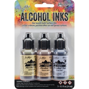 Tim Holtz Earth Tones Alcohol Inks - Wildflowers (Pack of 3)