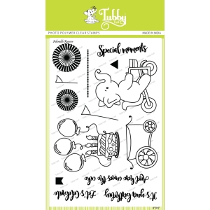 Tubby Photopolymer Clear Stamps - Adorable runner