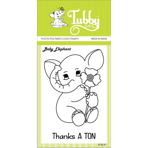 Tubby Photopolymer Clear Stamps - Baby Elephant