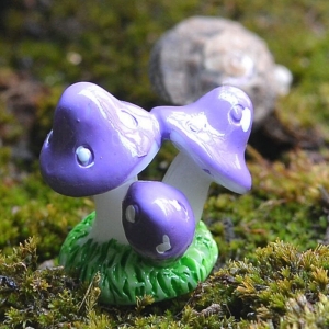 Miniatures - Purple Mushroom