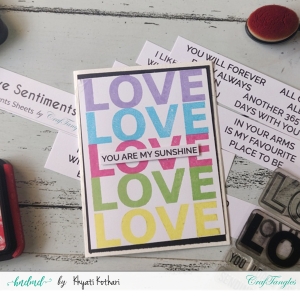 CAS_Rainbow_Stamped_love_card_2