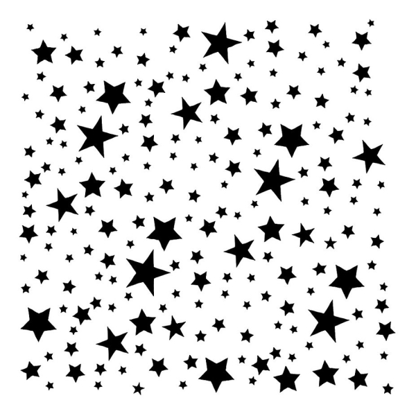 Stencil - Stars (5 by 5 inch)