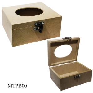 MDF wooden tissue box (6 by 5 by 3 inch)