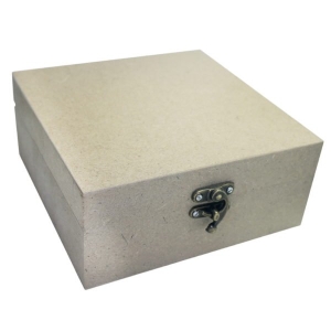 MDF wooden box (6.25 by 6.25 by 2.75 inch)