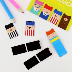 Magnetic Bookmark - Cute Faces (Set of 4)