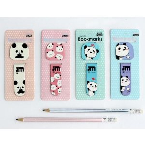 Magnetic Bookmark - Cute Pandas