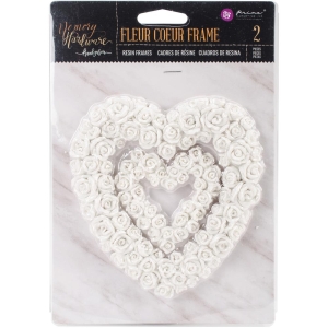 Prima Frank Garcia Memory Hardware Resin Frames - Fleur Coeur (2/Pkg)