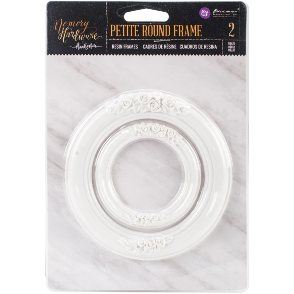 Prima Frank Garcia Memory Hardware Resin Frames - Petite Round (2/Pkg)