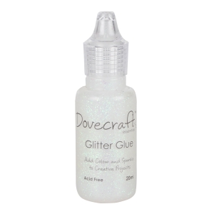 Dovecraft Pastel Glitter Glue - Crystal