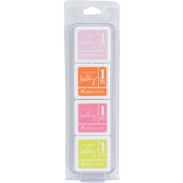 Hero Arts Clearly Kelly Vibrant Dye Ink Cubes - Fashion (Set of 4)