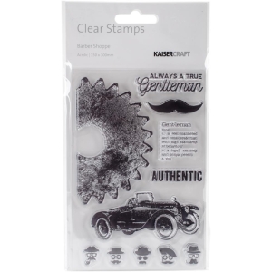 KaiserCraft Clear Stamps - Barber Shoppe