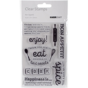 KaiserCraft Clear Stamps - Bon Appetit