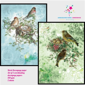 Nakshathra Designz Decoupage paper - Birds