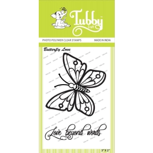 Tubby Photopolymer Clear Stamps - Butterfly Love