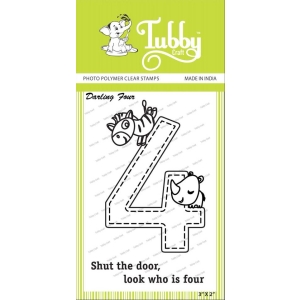 Tubby Photopolymer Clear Stamps - Darling four